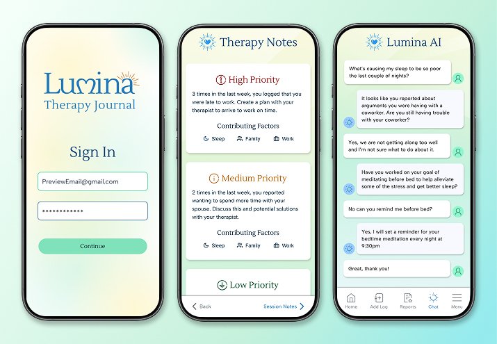 Lumina Conversational AI Therapy Journal