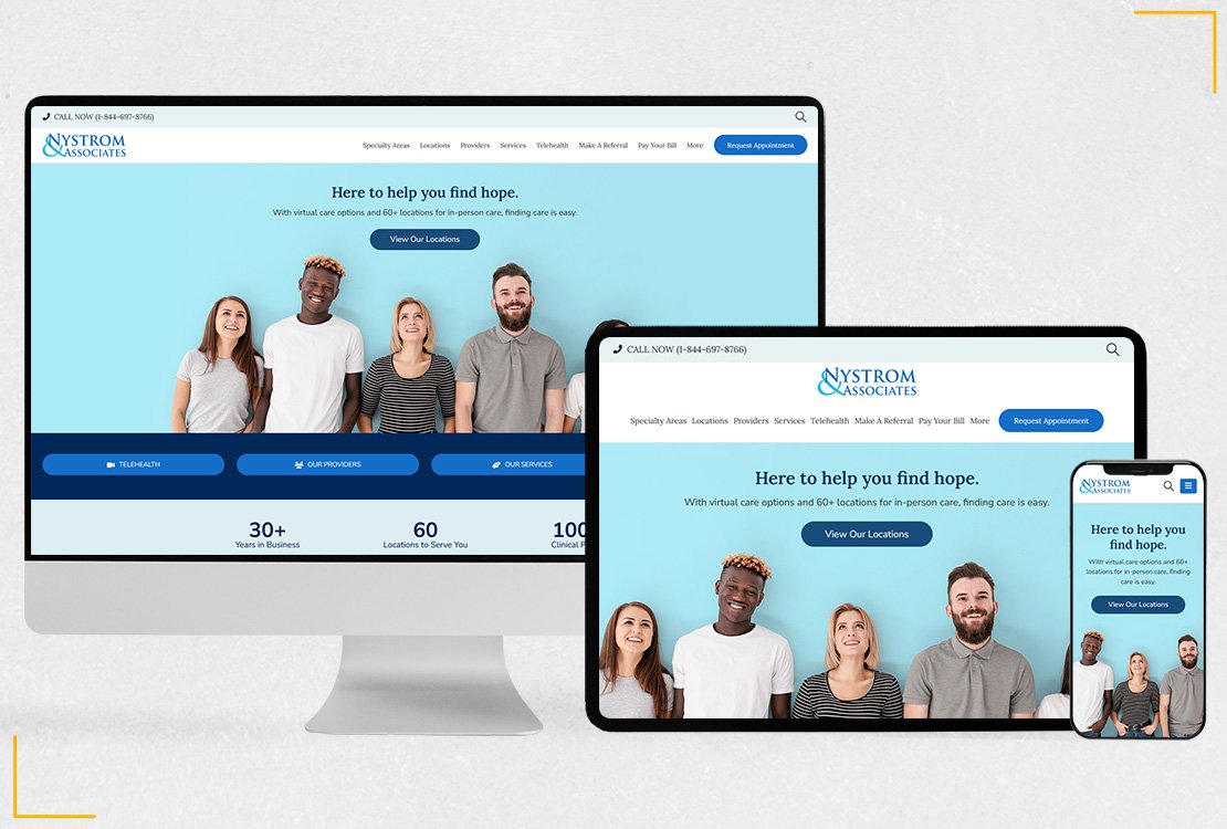 Nystrom Website Mockups