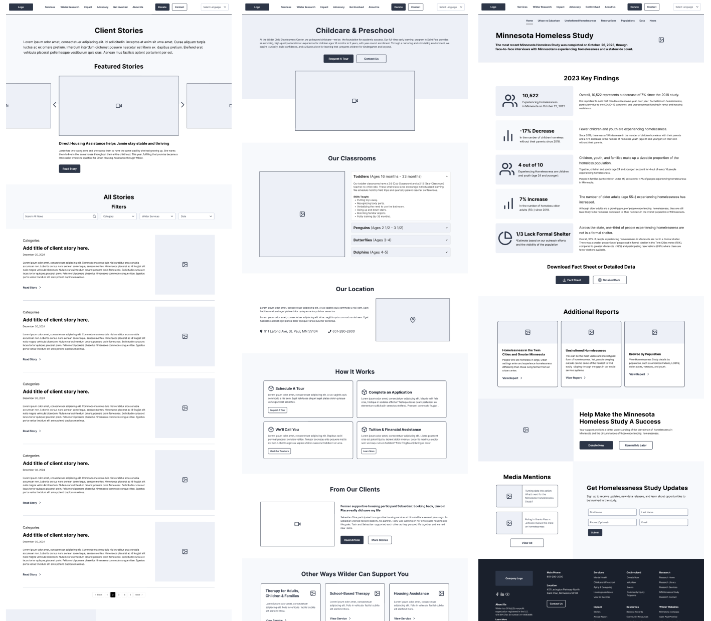 Wilder Wireframes